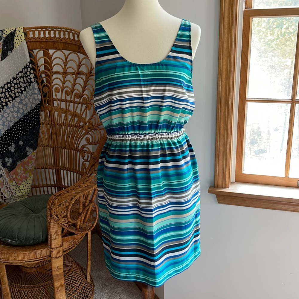 Ann Taylor Loft Striped Tank Dress